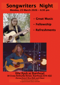 Songwriters night at The Rock at Barrhead Flier with Stefani Hamblen and Connie MacLeod