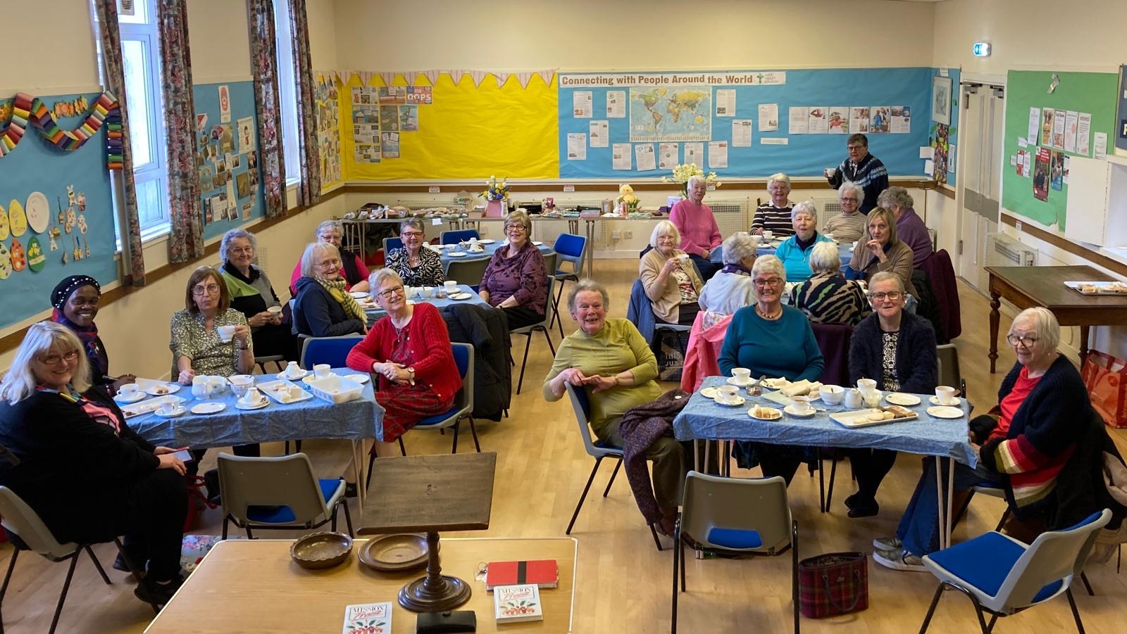 Combined Women's Guilds meeting at Luce Valley Church, Glenluce Scotland where Connie MacLeod - Author Songwriter shared an afternoon of stories and original praise songs.